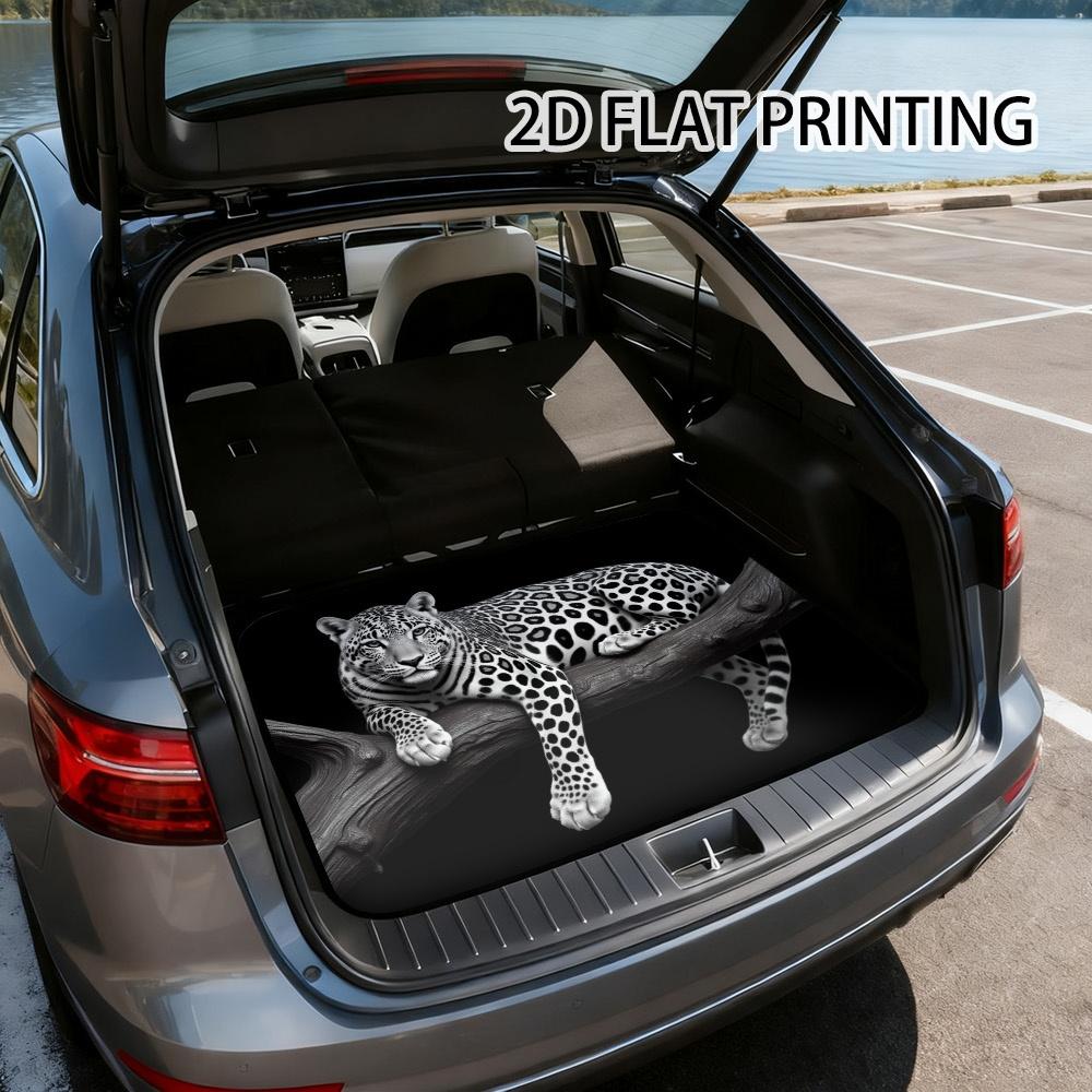 1Pcs Printing Car Boot Liner F Car Trunk Mat Anti Slip Cargo Liner Waterproof Rear Storage Protector Floor Mat SUV Sedan