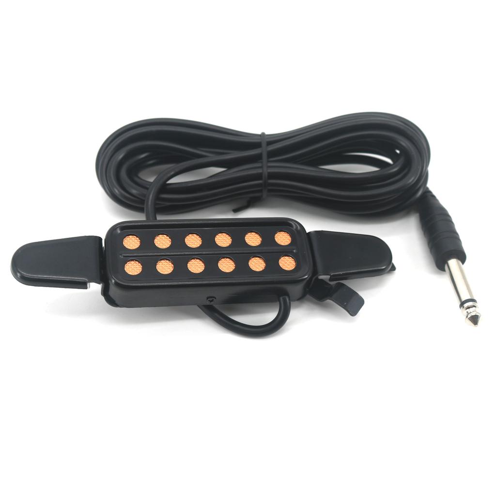 Guitar Soundhole Pickup  Acoustic Guitar Pickup  Fingerhole-Free Folk Guitar Pickup Musical Instrument Accessories