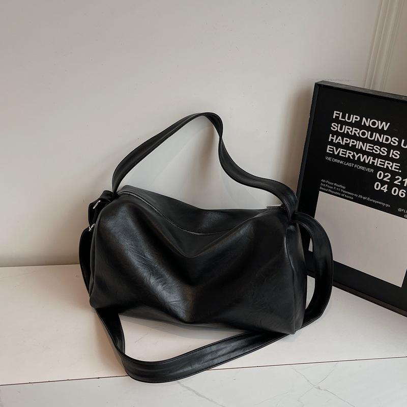 Нишевая сумка под мышку осенняя новая простой ленивый стиль большая вместимость текстура плечевая сумка-мессенджер