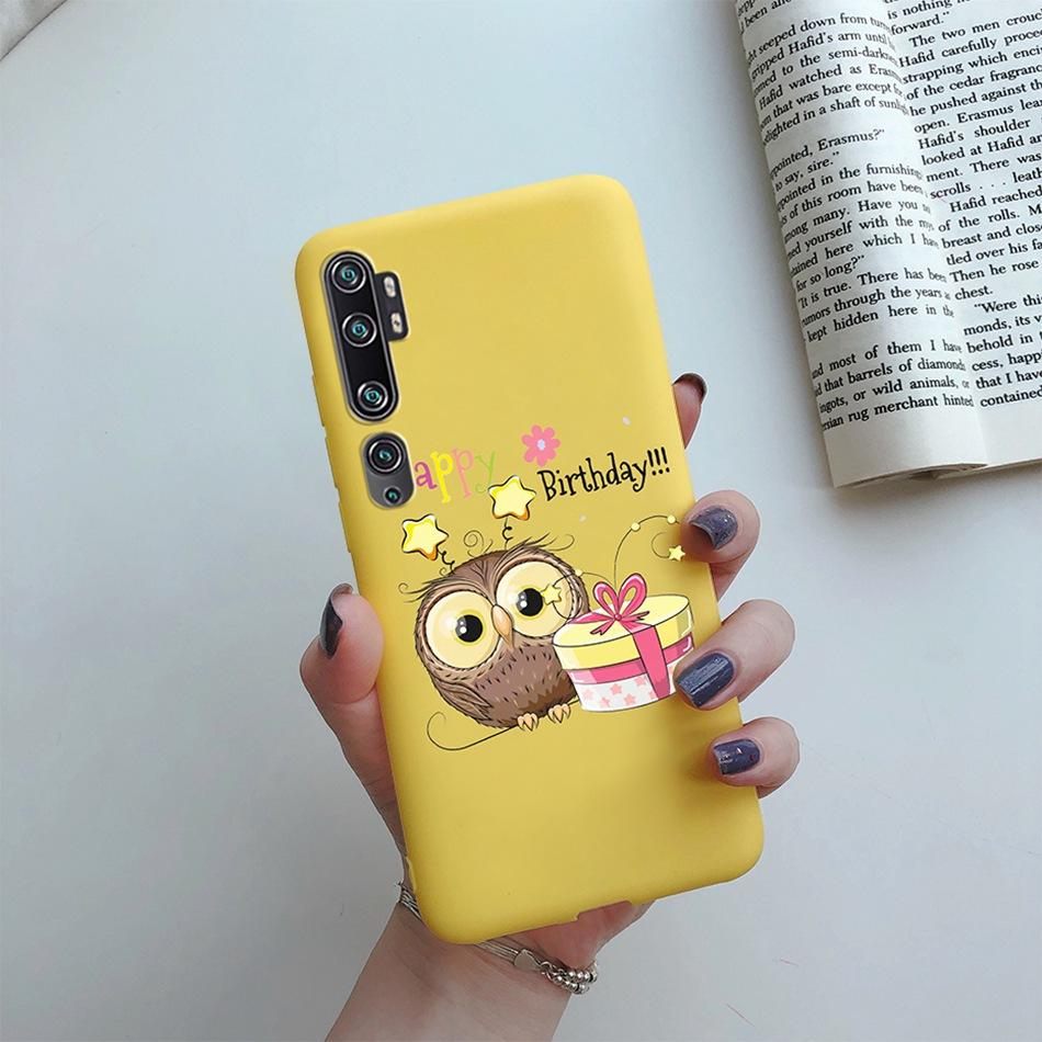 Love Heart Sunflower Case for Xiaomi Mi Note 10 Pro Case Bumper Silicone Back Cover for Xiomi Xiaomi Mi Note 10 Note10 Pro Case