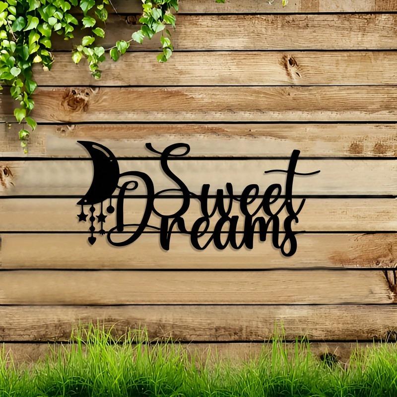 Metal Wall Art Black Iron Crescent Moon Stars Bedroom Farmhouse Gift