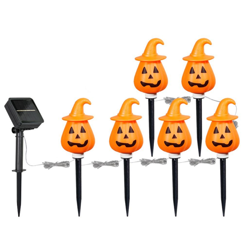 

Солнечные тыквенные фонари оранжевого цвета, садовые фонари, уличные солнечные фонари, для наружного использования