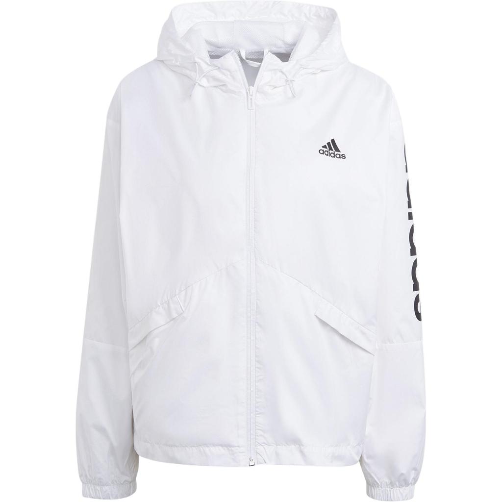 Adidas Lässige Sport-Webjacke mit Kapuze Damen Oberbekleidung Weiß GL0647