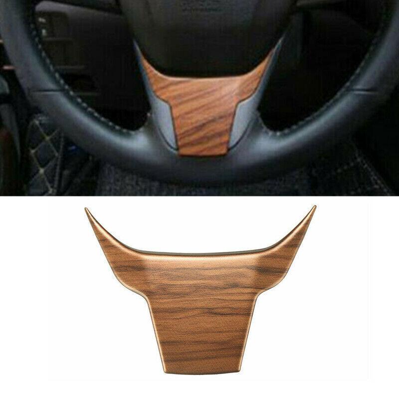 For Honda CR-V CRV 2017- Peach Wood Grain Steering Wheel Decor Cover Trim