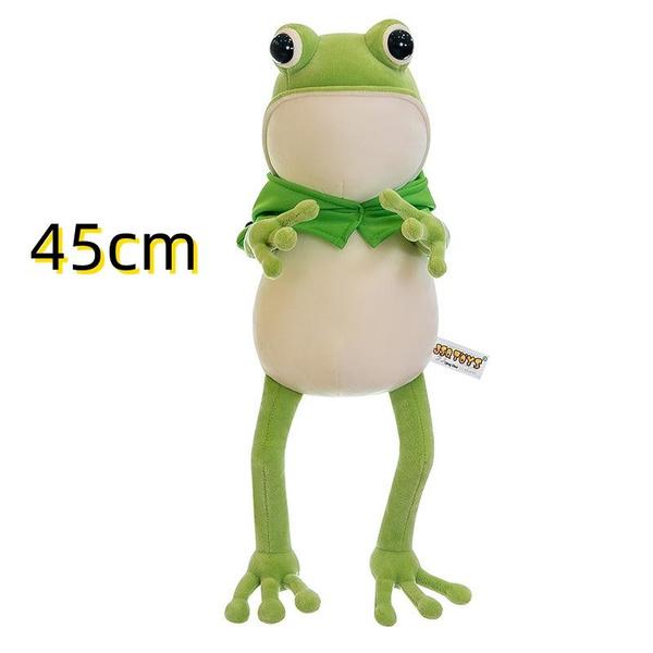 

1 шт., 45 см/60 см/80 см, милая плюшевая кукла-лягушка, мягкая кукла, изысканная мягкая кукла для детей, подарок для девочек