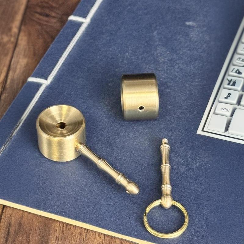 2026 New Retro Brass Whistle Bird Whistle Keychaincrisp Birdsong Portable Exquisite Small Outdoor Camping Activities Gift