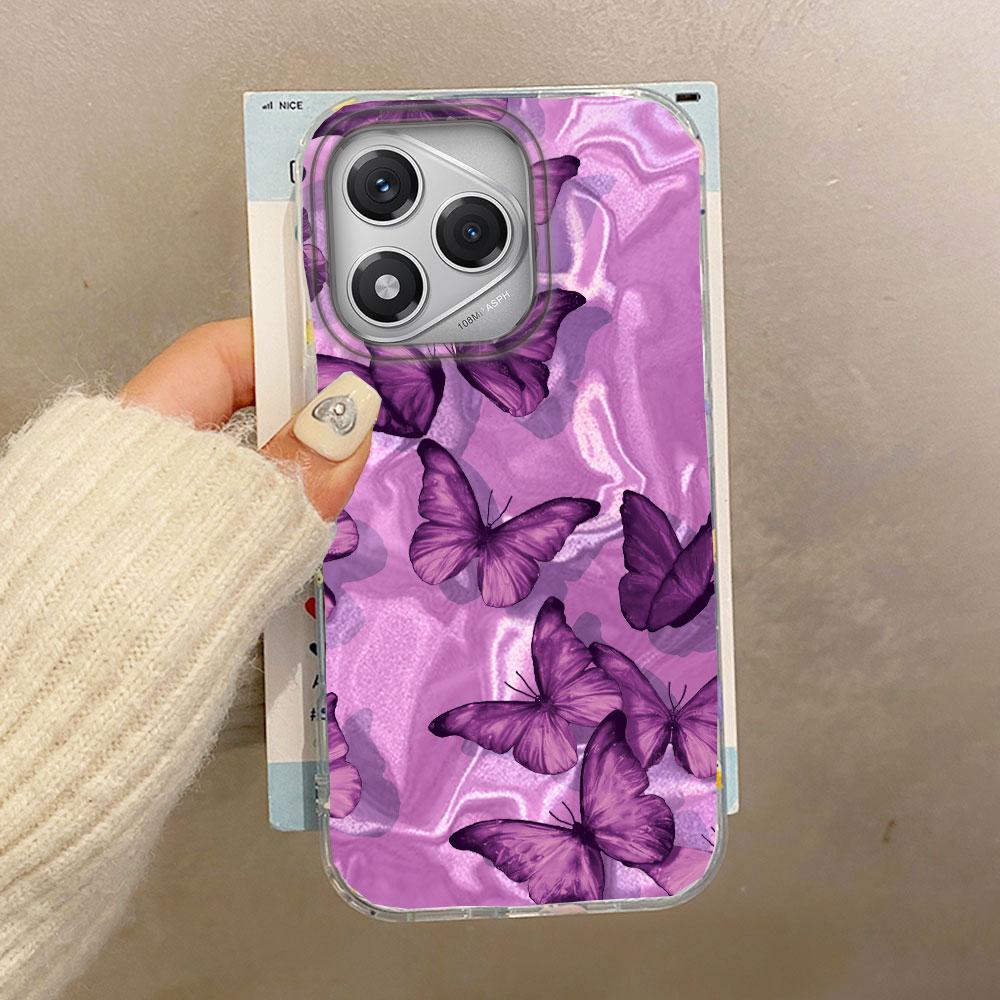 

Фиолетовый чехол для телефона с текстурой «Волна» для Honor 400 200 Pro Magic 7 6 5 Lite X9c X9b X9a X8b X8a X8c Силиконовый чехол из ТПУ Honor X7c белый