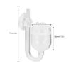 CO2 High Transparent Glass Refiner Diffuser Large Straight Pipe for Aquarium Water Grass Fish