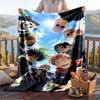 Warm Flannel Throw Blanket,Jujutsu Kaisen Lightweight Cozy Blanket For Bed Sofa And Daily Use