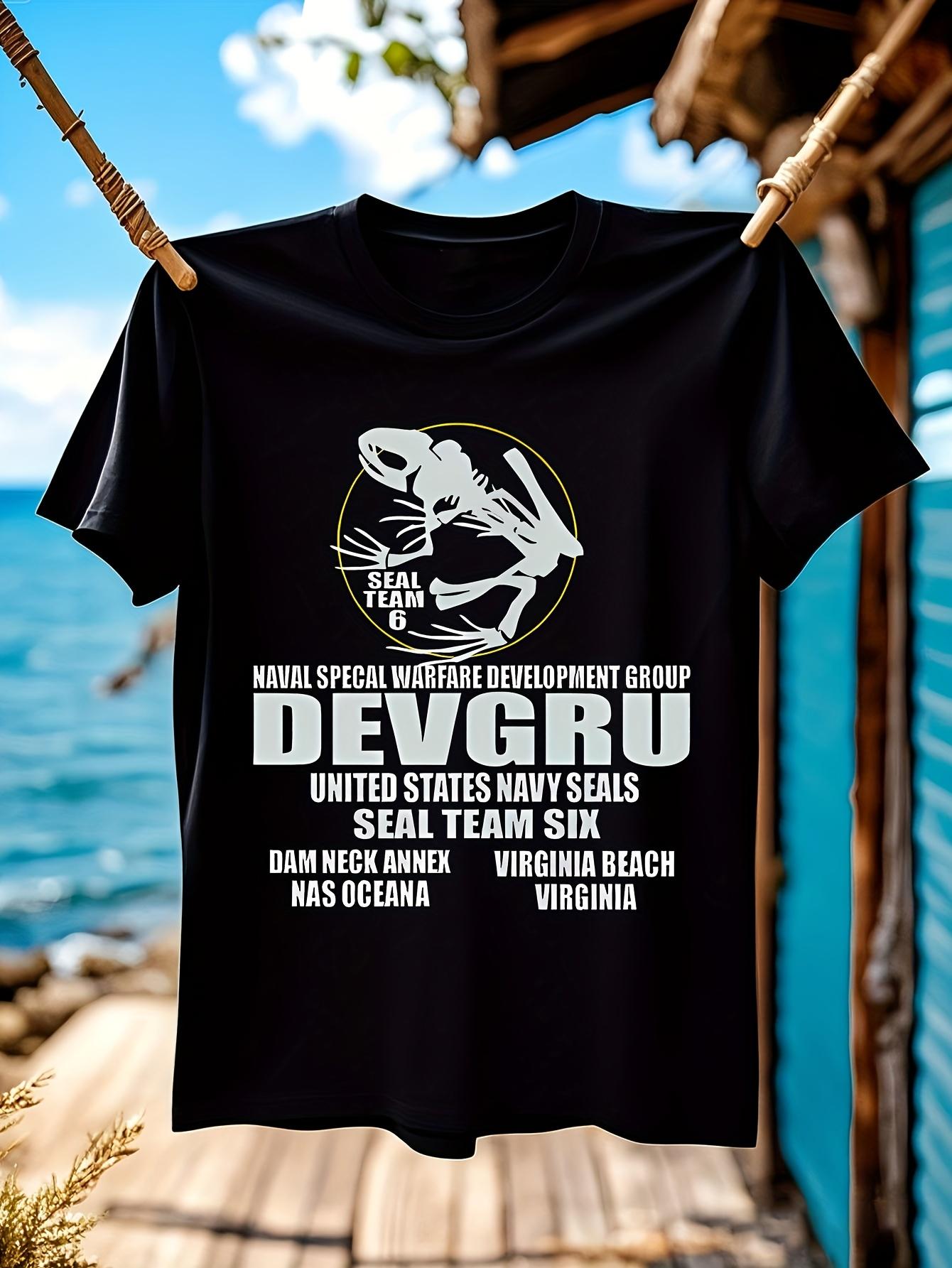 Navy SEALs DEVGRU Seal Team 6 Tshirt - Military Seal Grap... XXXXL