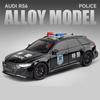 Nou 1/24 RS6 Avant Break Model Mașină Aliaj Metal Turnat Sub Presiune Jucărie Mașină de Poliție Model Mașină Simulare Sunet și Lumină Copii Băieți Cadou