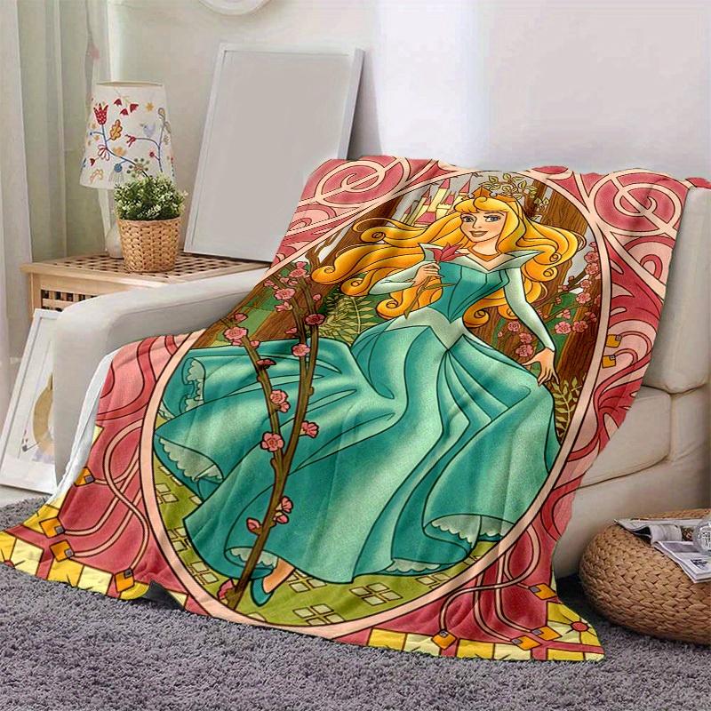 

1pc Disney Princess Aurora Design Throw Blanket Home Decor, Couch Cover, Outdoor, Gift for Friends, Flannel Blanket, Bedroom, Living Room, Travel 80cmx120cm
