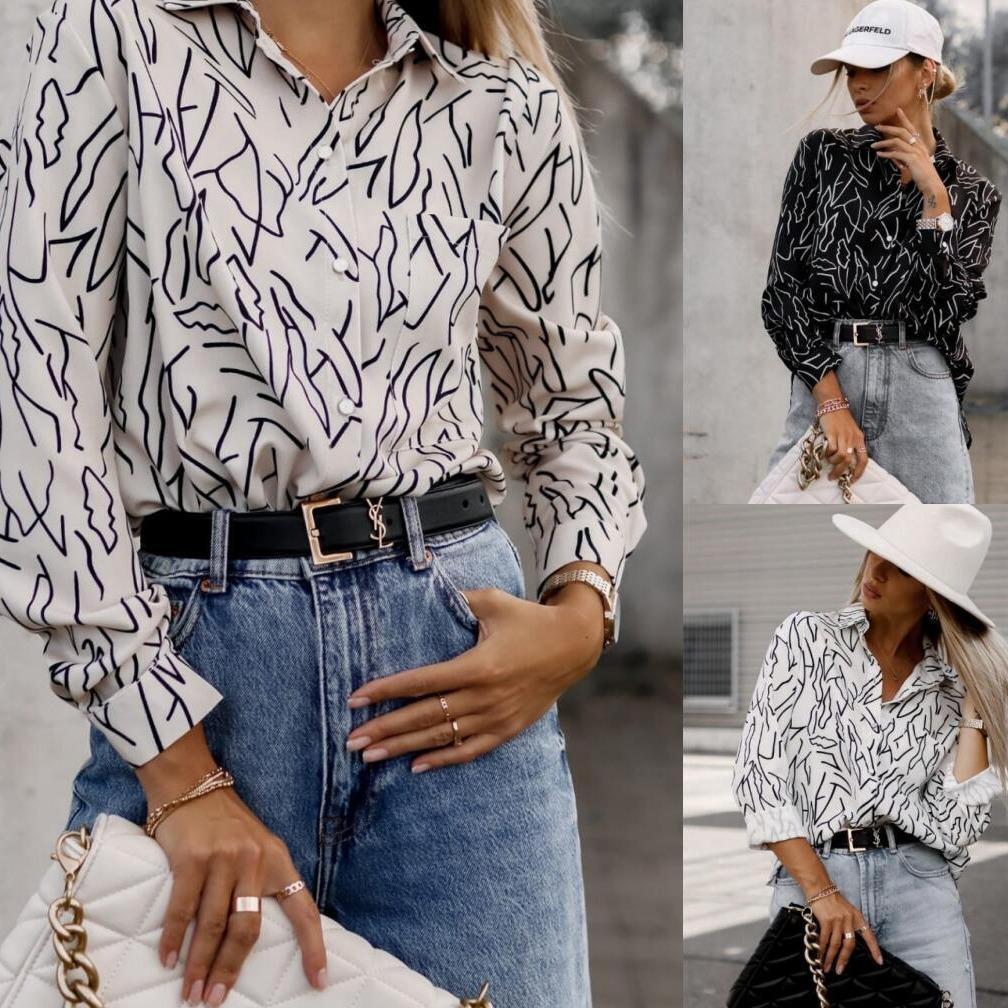 Autumn Women's Long Sleeve Fashion Printed Shirt