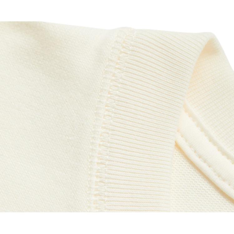 Li Ning Star Letter Round Neck Comfortable Versatile Loose Short Sleeve T-Shirt Men T-Shirt Off-White AHSU261-2