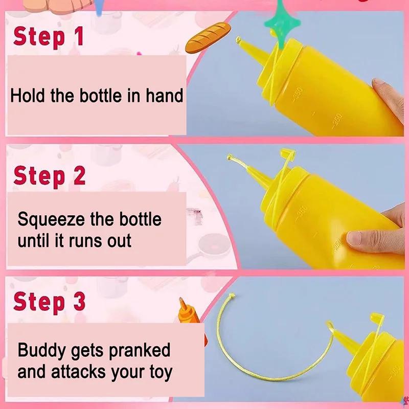 Garrafas de Ketchup para Pegadinhas Engraçadas Pegadinhas Molho de Tomate Pegadinha Adultos Crianças Brinquedos Legais Itens Assustadores Ketchup Falso Presente Surpresa