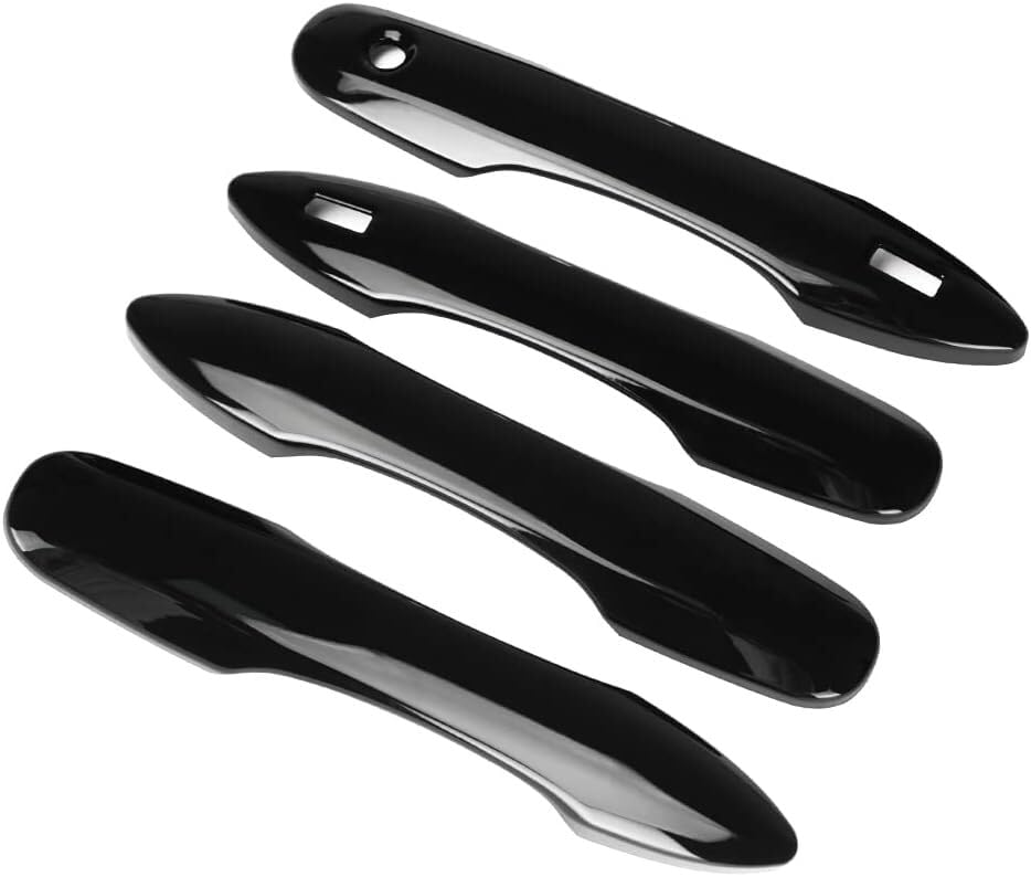 FUKUARE Door Handle Covers for Prius Yaris Cross Yaris Corolla Cross Corolla Corolla Touring Harrier and Camry (Black) (50 Series), (210 Series), (10
