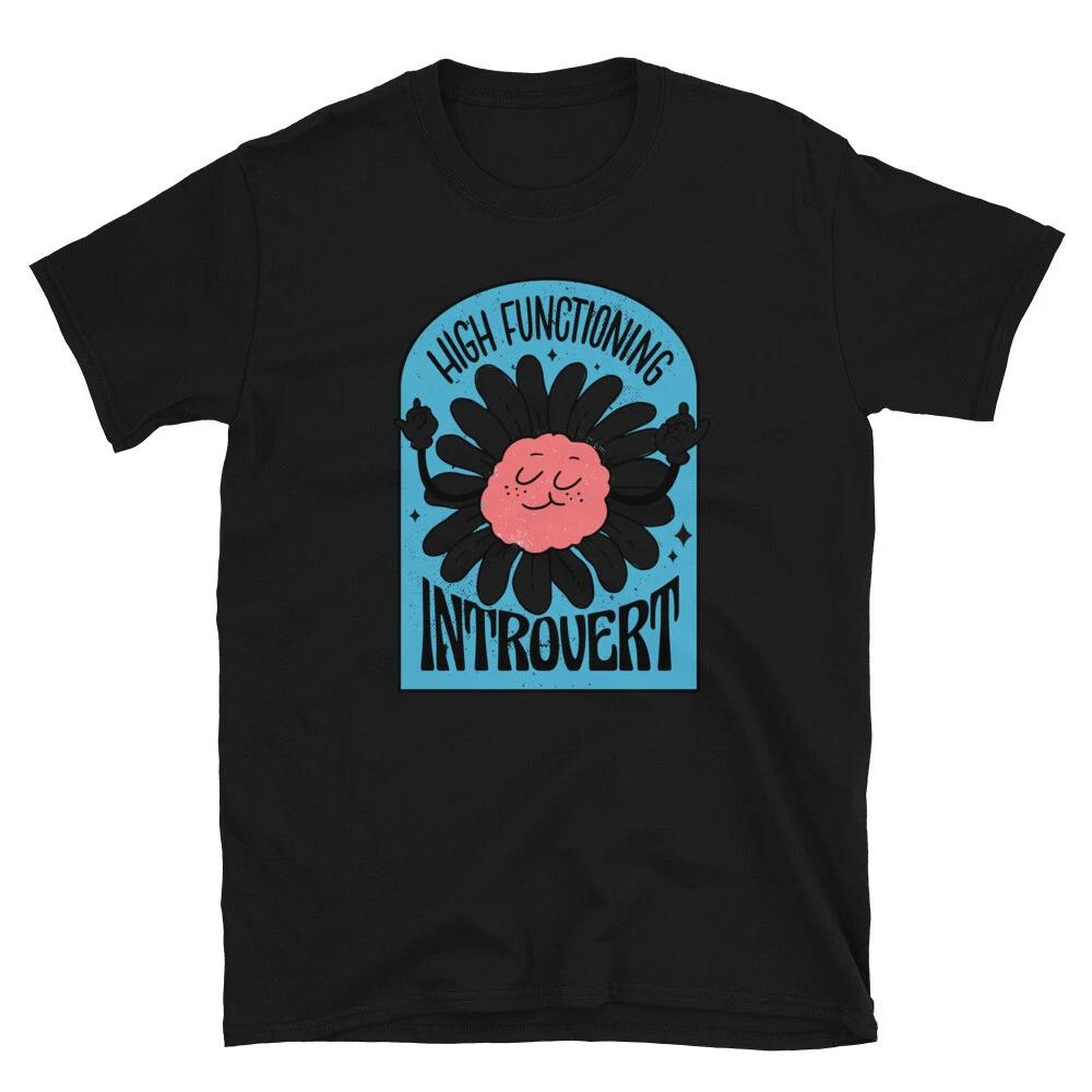 Funny High Functioning Introvert T-Shirt 3XL