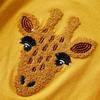 T-shirt enfants à manches longues ocre foncé 92/104/116/128/140