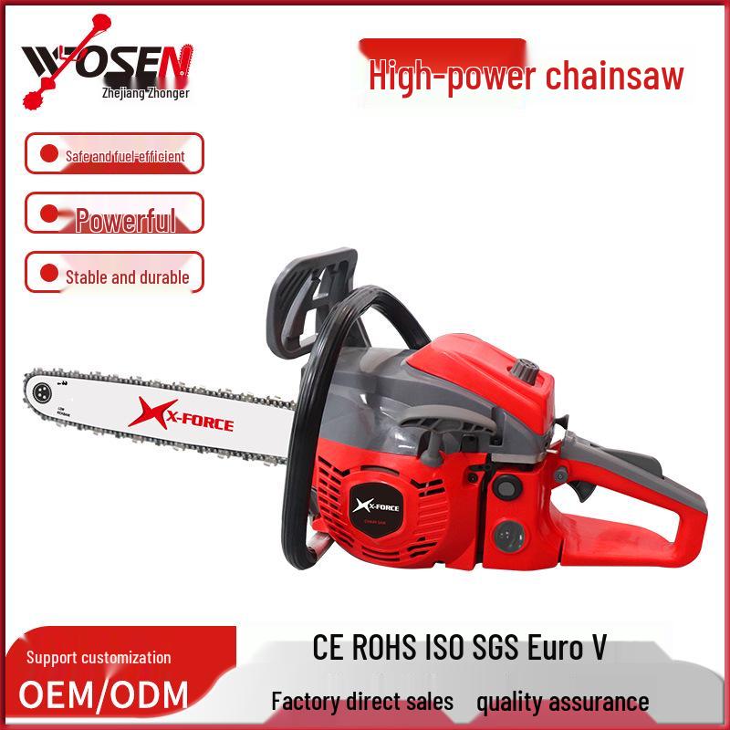 5800 High Power Two-Stroke 18/20-Inch Multifunctional Chainsaw for Logging and Woodworking