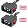Rear Turn Signal Light Connector Pigtail Fit for 2009-2020 Ram 1500 2500 3500 Halogen Model, Tail Light Rear Lamp Plug Wiring Harness 2PCS