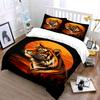 Tiger, sunset, and trees. Bedding sets Duvet cover sets Duvet covers Pillowcases(1*Duvet Cover 2*Pillowcases without duvet insert)