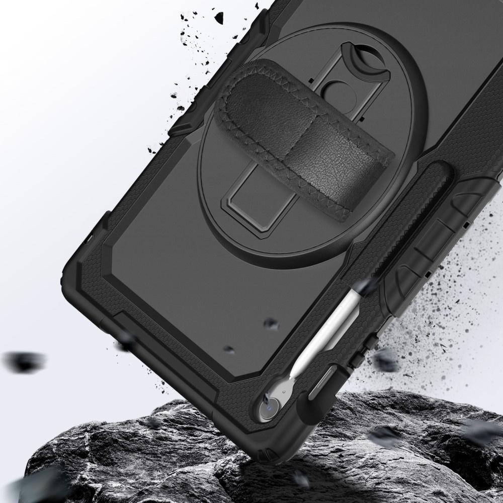 Case for Samsung Galaxy Tab S10 FE+ (SM‑X620/X626B) - PET film and shoulder strap - black