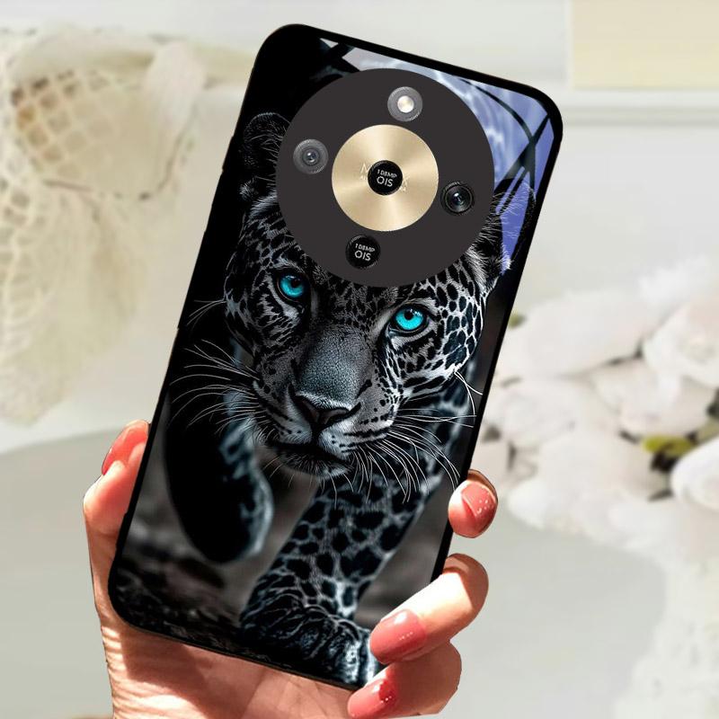 For Honor X9d 5G Case Fashion Painting Tempered Glass Shockproof Phone Case For Honor X9 D HonorX9D Back Cover Fundas Bumper