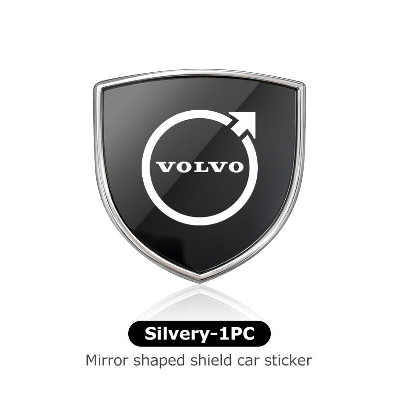 Alloy Mirror Shield Car Sticker Universal Self Adhesive Auto Decal For Volvo XC60 XC90 S60 S80 V60 C70 S40 C30 V90 V60 C40 XC40 JL9