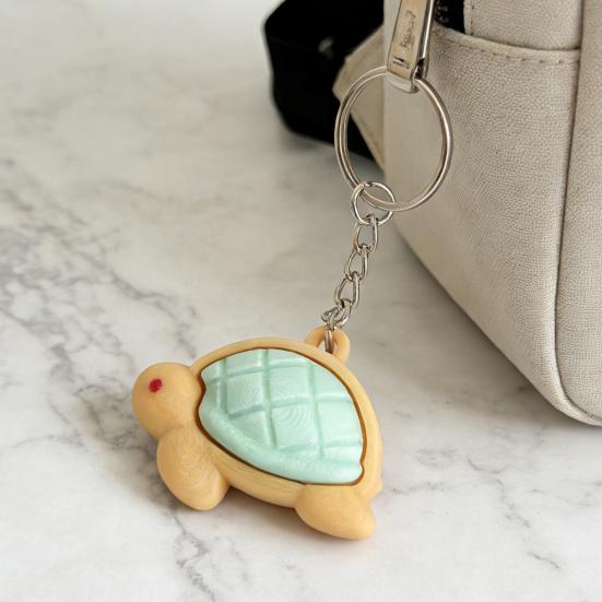 Keychain 3D Printing Sea Animal Design Turtle Crab Octopus Portable Pendant Decompression Stress Relief Key Chain