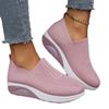 Fashion Platform Shoes Women Breathable Knitted Soft Sole Comfortable Casual Sneakers Loafers Slip On Shoes