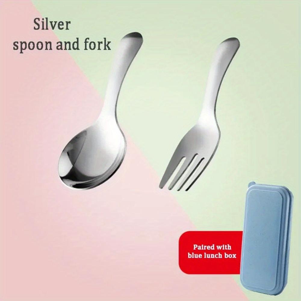 

1PC Portable 304 Stainless Steel Cutlery Set for Outdoor Travel, Desserts, Spoons and Forks, Suitable for Outdoor Picnics, Camping, and Travel