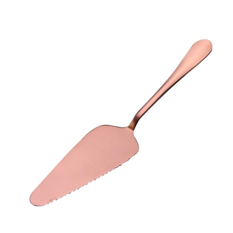Colorful Stainless Steel Serrated Edge Cake Server Blade Cutter Pie Pizza Shovel Cake Spatula Baking