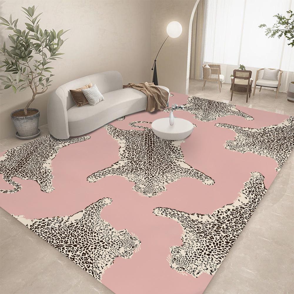Tapis Tigre Tibétain Tapis de Zone Tapis Tigre Africain Pendaison de Crémaillère pour Buanderie Couloir Salle de Bain Cuisine Tapis de Sol Ménage Décoration Intérieure