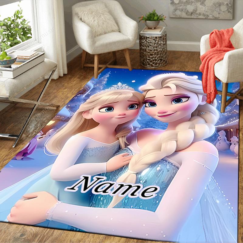 Custom 1Pc Elsa'S Frozen Fantasy Rug Office Carpet Indoor Outdoor Entrance Doormat Nonslip Soft And Comfortable Living Room D91664