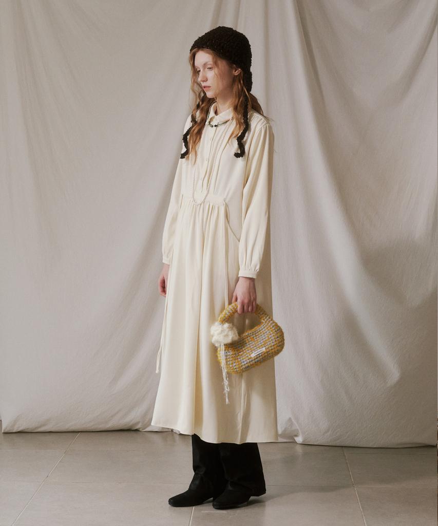 Mystikotita Pebble Bloom Bag - Mustard