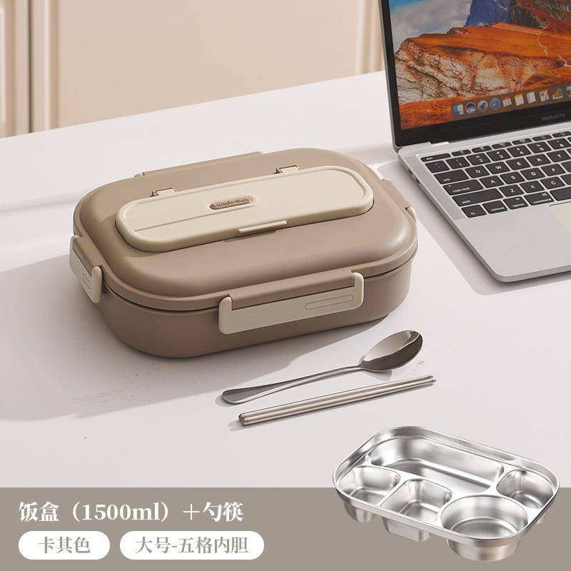 Stainless Steel Bento Box Kids Adults Leakproof Compartment Lunch Container Microwave Safe Insulated Food Storage