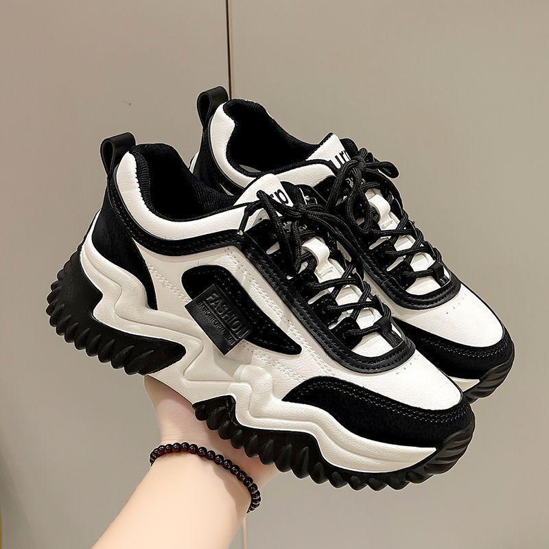 

Dad Shoes Girl Spring and Autumn 2025 New Thick-soled Retro Versatile Explosive Little White Sports Casual Little White Shoes 35