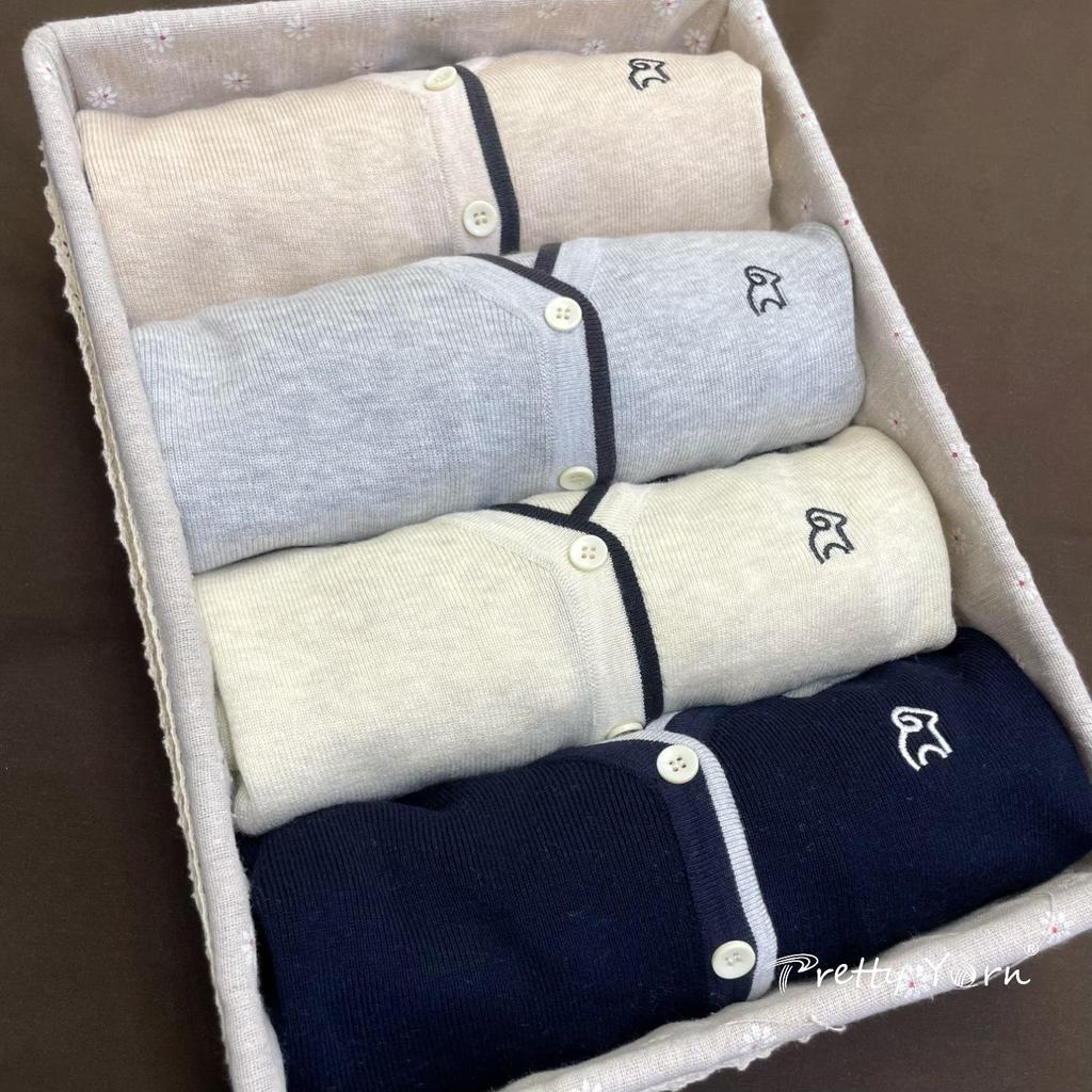 Niedriger Strickcardigan mit langen Ärmeln im koreanischen Stil für Damen, bestickt mit Schafen