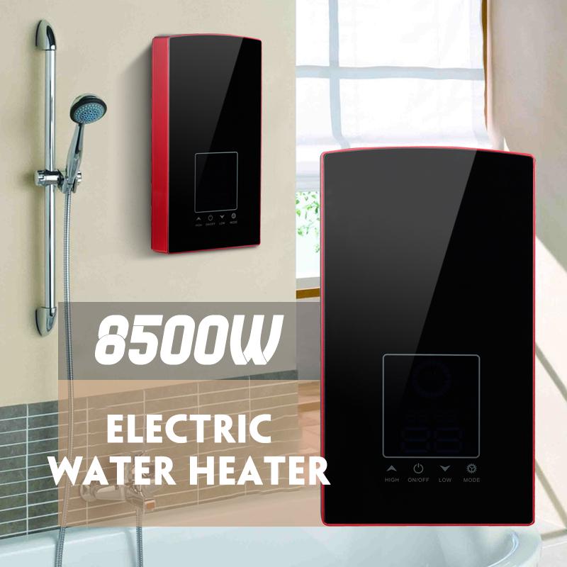 8500W Electric Tankless Water Heater - Instant Hot Water, LCD Display, For Home Kitchen/Bathroom - View #7