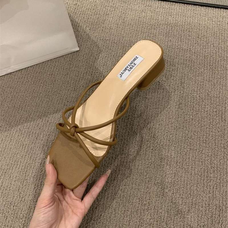 

Temperament sandals outer wear women s shoes spring and summer 2025 new thick heel simple versatile square head with skirt sandals 77 follow-up posts темно-коричневого