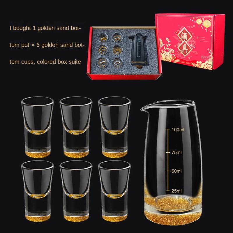 

Бытовой прозрачный высококачественный креативный диспенсер для белого вина Jinsha, китайский винный набор, прозрачная чашка для белого вина 1