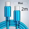 66W 5A Nylon 1/2/3Meters Usb C To Type C Fast Charging Cable For Mosr Mobile Phone Charging Cable