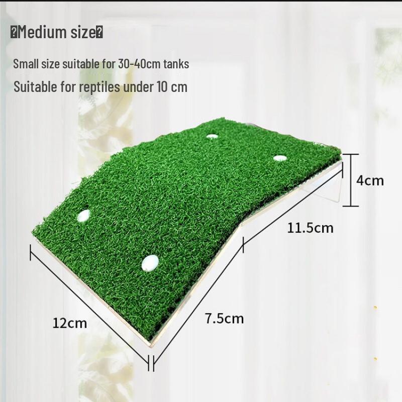 Turtle Tank Basking Platform with Climbing Slope and Ladder for High Water Levels