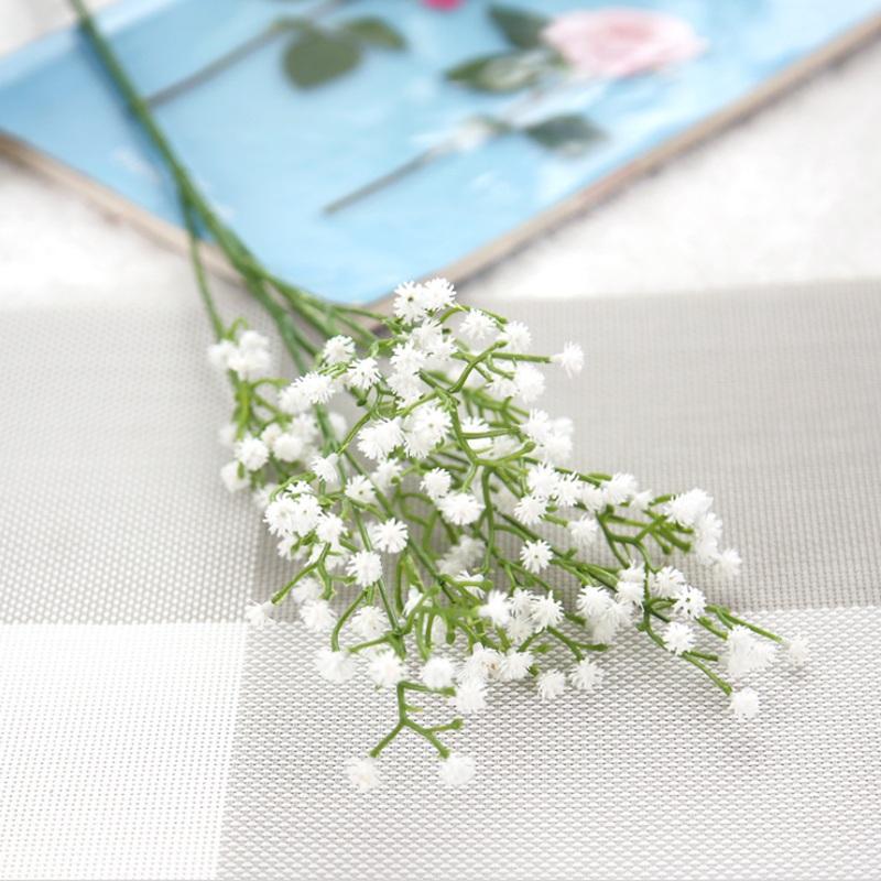 

Artificial Flowers White Gypsophila Wedding Decorative Bridal Bouquet Accessory Clearance Vase Filler Home Scrapbooking Ornament 1pc білий