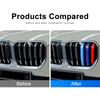 For BMW X1 U11  ABS Car Front Grille Stripes Covers Grid Strips Clips Trim Cover Car Accessories