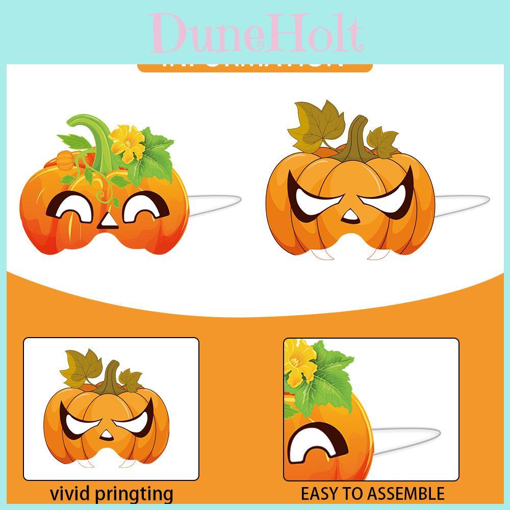 Autumn Pumpkin Face Mask Photo Prop For Thanksgiving Gathering And Party Decor