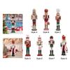 Nutcracker Figure Doll Wooden Nutcracker for Desktop Fireplace Decoration