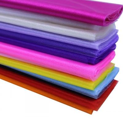 500*48cm Tulle Roll DIY Gauze Organza Fabric Garden Party Stairs Chair Back Decoration