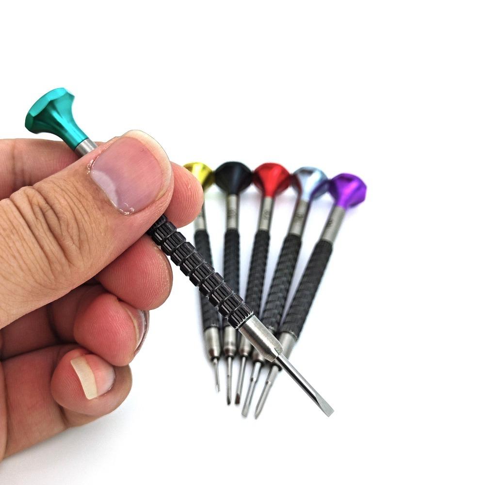 Xiaomi 6-in-1 Precision Watchmaker Screwdriver Set 0.8mm-2.0mm Repair Tool Kit For Watch/Eyeglass/Phone/Jewelry Portable Storage Case