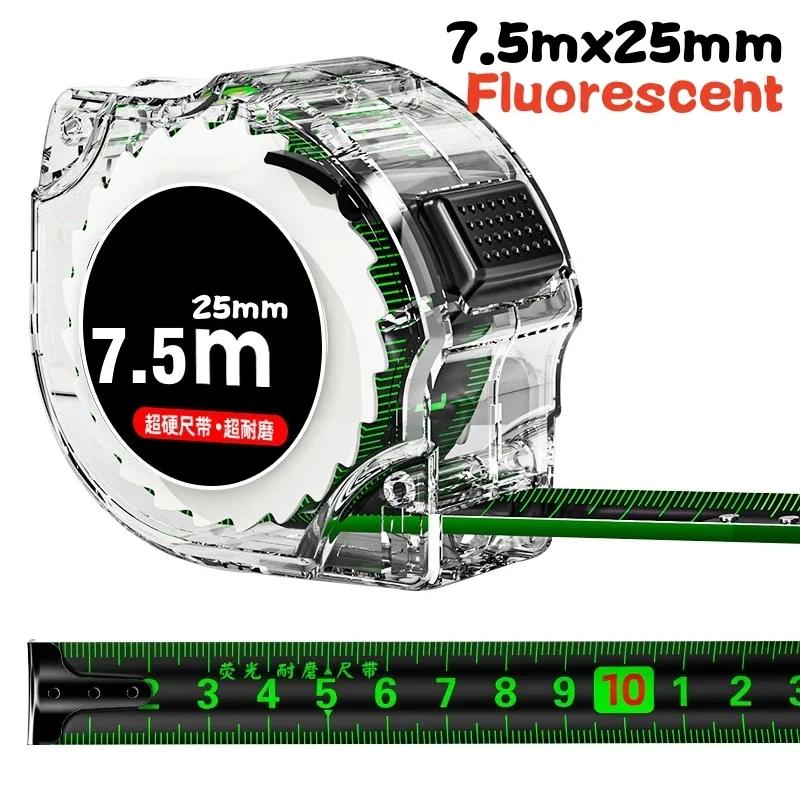 

3/5/7,5 м метрическая рулетка новая полая нержавеющая сталь антикоррозионная выдвижная линейка деревообрабатывающая линейка измерительные инструменты